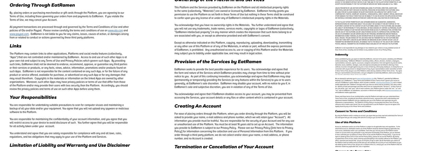 Mẹcha Noodle Bar Menu