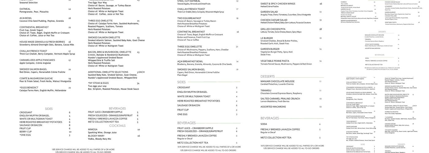 CDA Menu