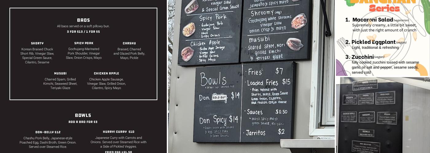 Bao Boys Menu