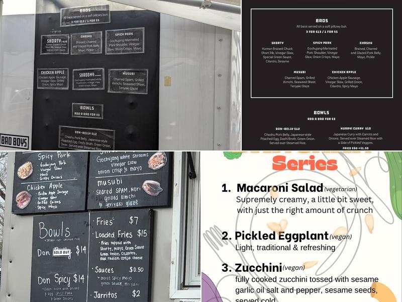 Bao Boys Menu