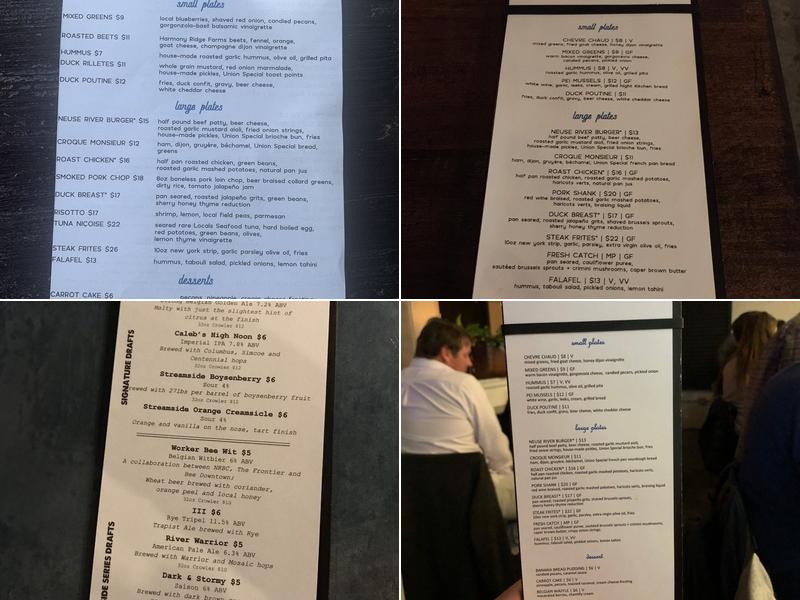 Neuse River Brewing & Brasserie Menu