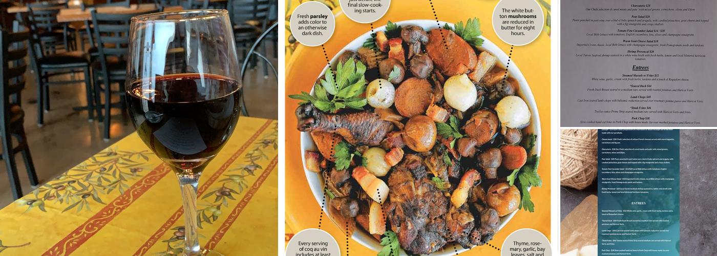 Ville Sainte Bistro Menu