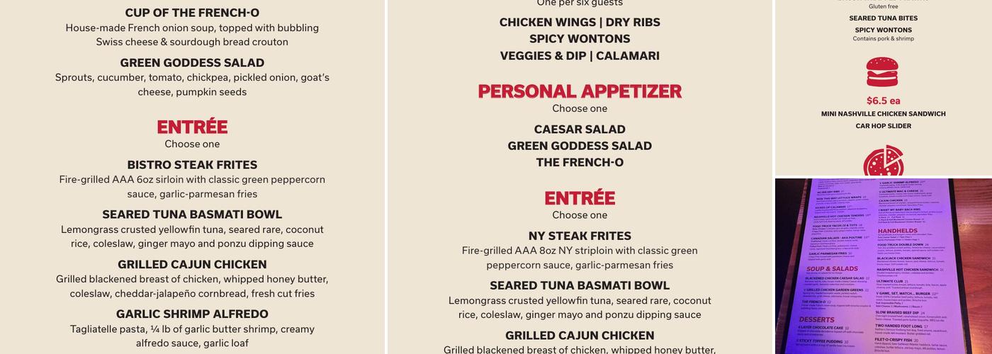 Match Eatery & Public House Menu