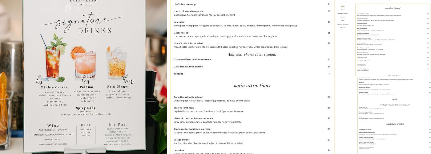 Sassafraz Menu