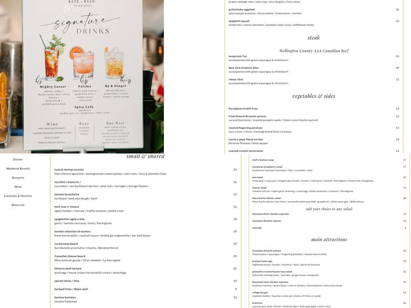 Sassafraz Menu