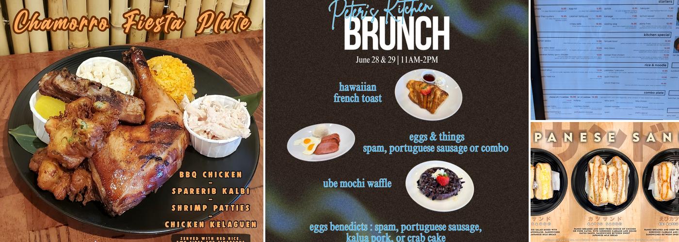 Peter's Kitchen Menu