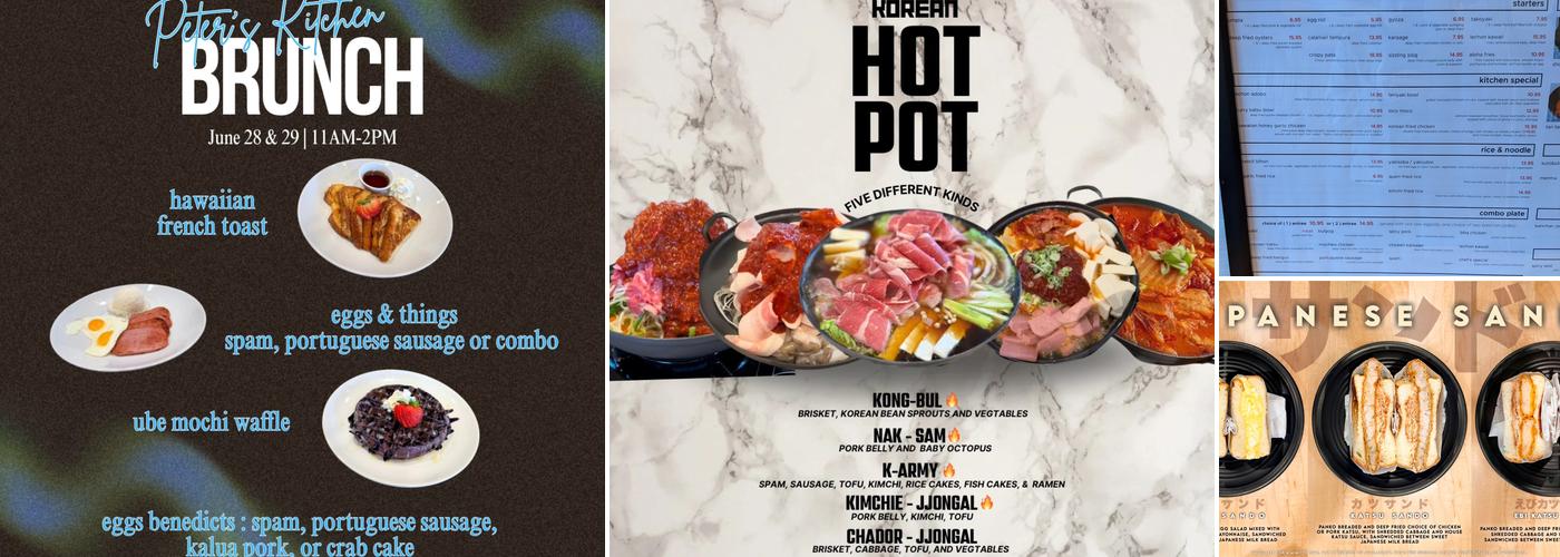 Peter's Kitchen Menu