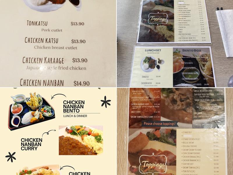 Tokyo Kitchen Menu