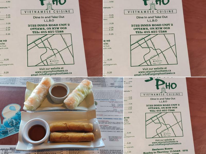 Saigon Pho Menu