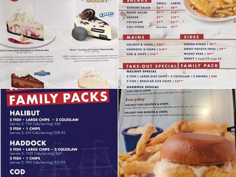 Halibut House Fish & Chips Menu