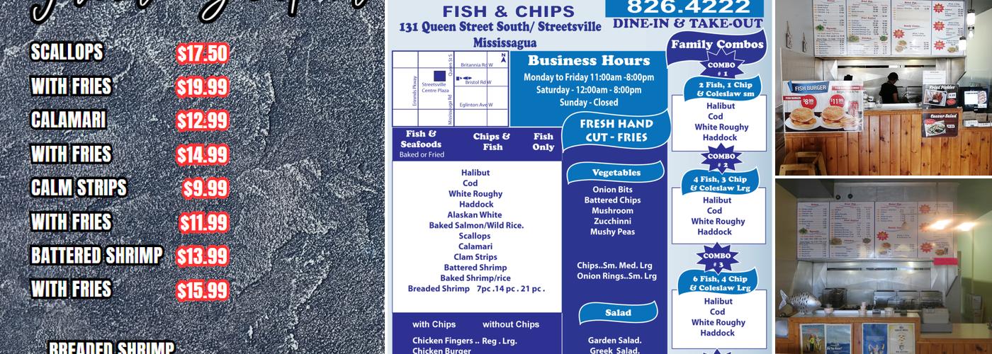Queen's Fish & Chips Menu