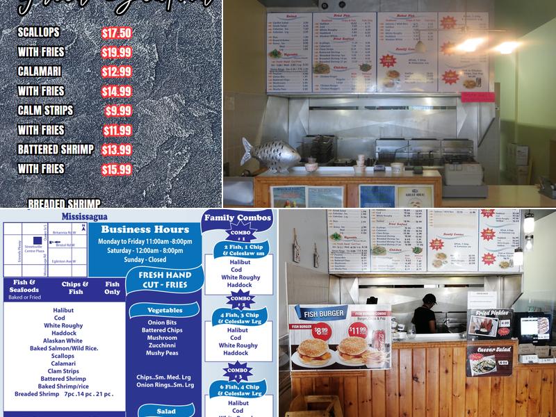 Queen's Fish & Chips Menu