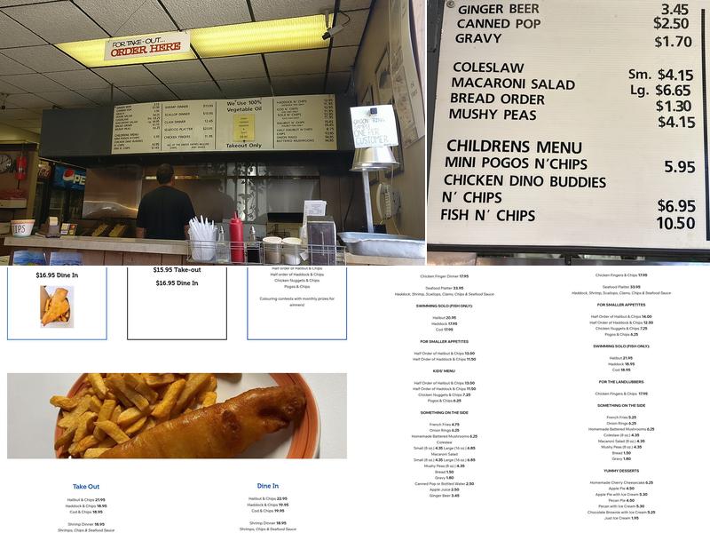 Bronte Fish & Chips Menu