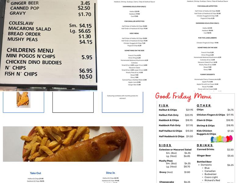 Bronte Fish & Chips Menu