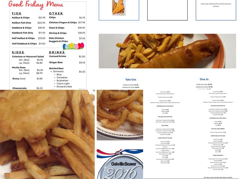 Bronte Fish & Chips Menu