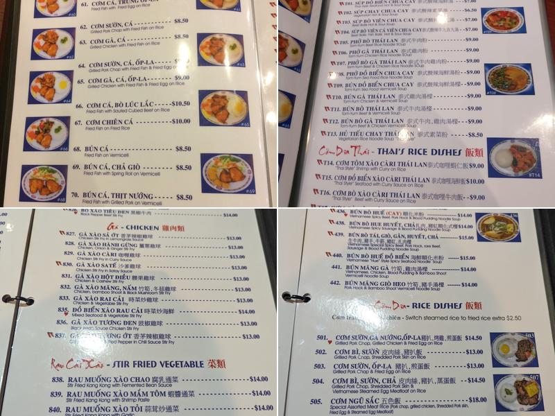 Pho Mi 99 Menu