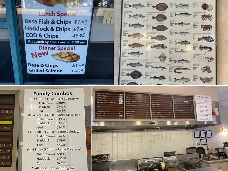 Homestyle Fish & Chips Menu