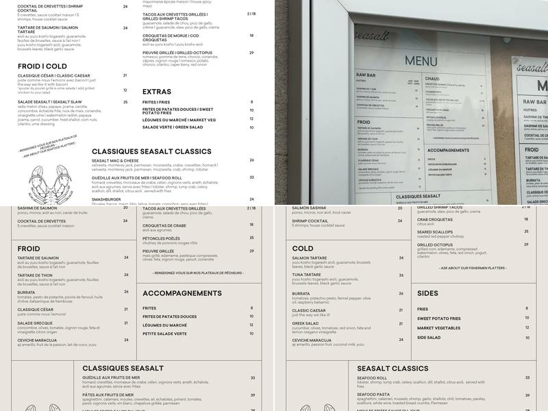 Seasalt Menu