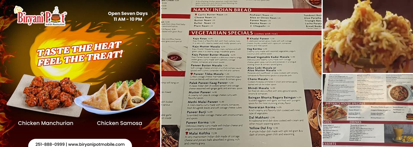 Biryani Pot Menu