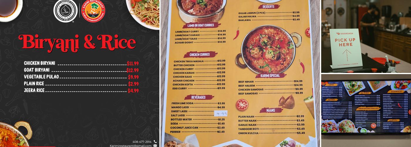 Karimi Restaurant Menu