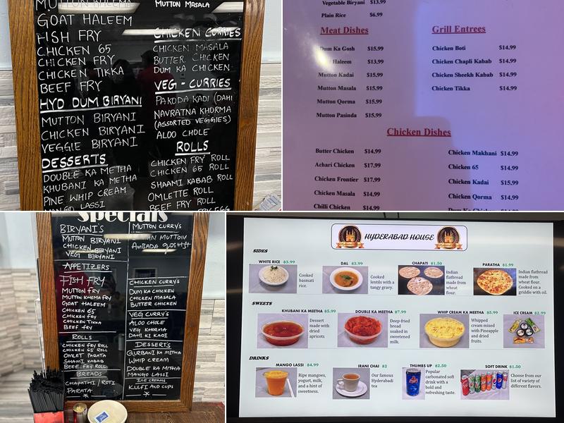 Hyderabad House Menu