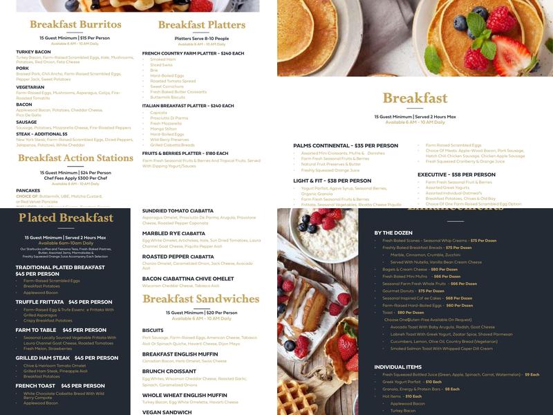 A.Y.C.E Buffet Menu
