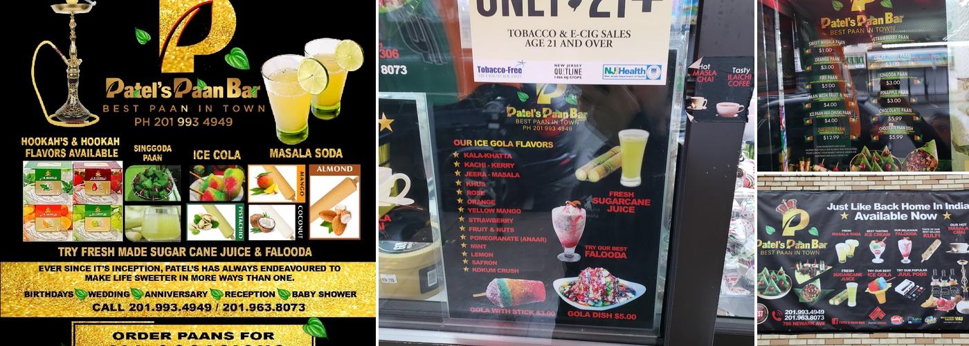 Patel's Paan Bar Menu