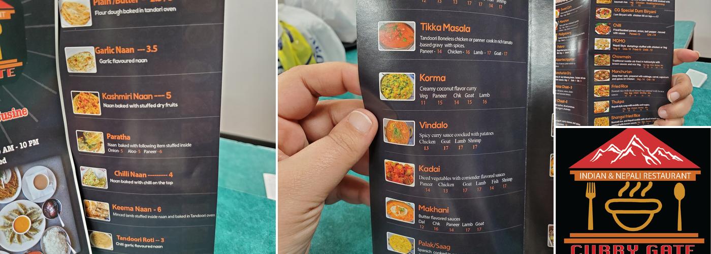 CURRY GATE Menu