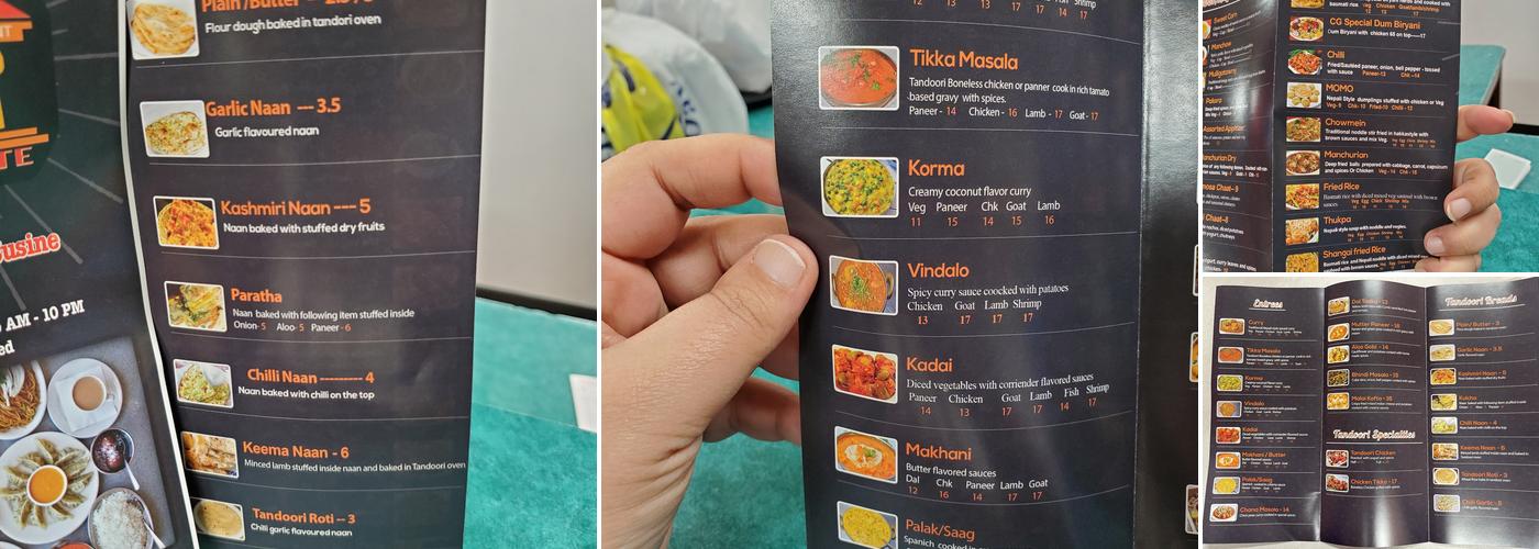 CURRY GATE Menu