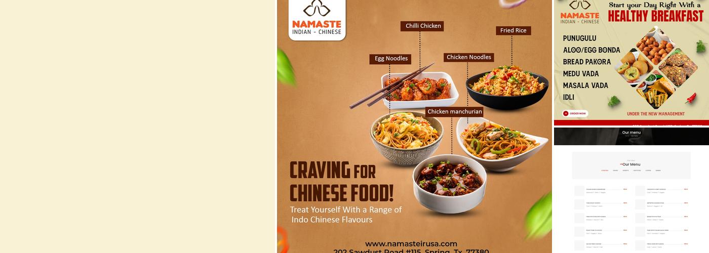 Namaste Menu