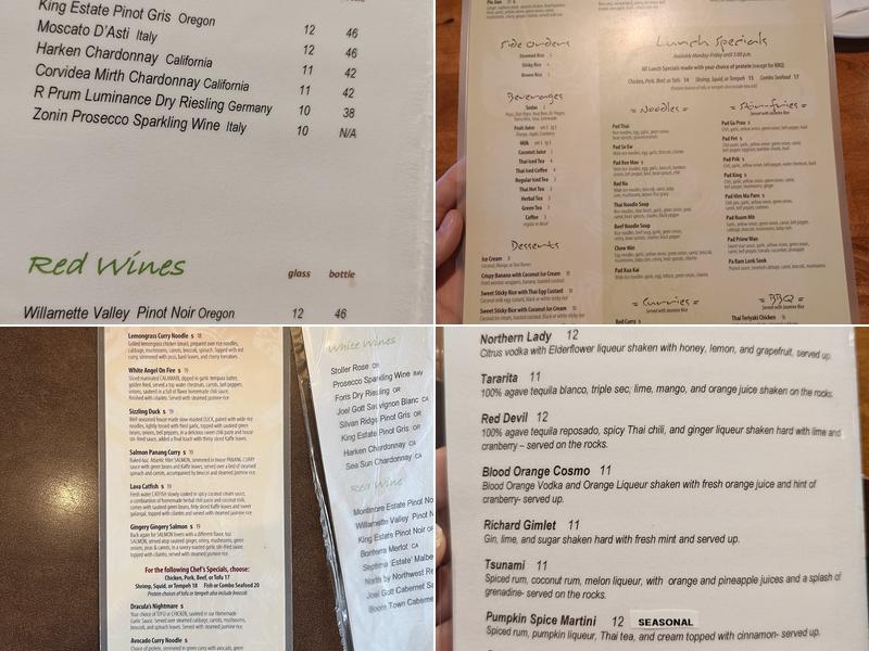 Ta Ra Rin Thai Cuisine (Coburg Rd) Menu