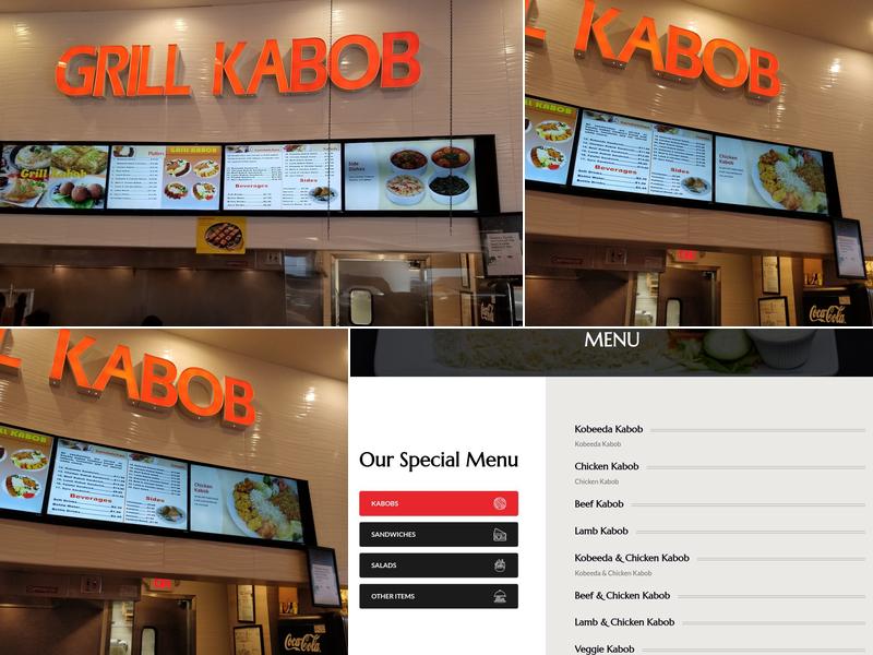 Grill Kabob Menu