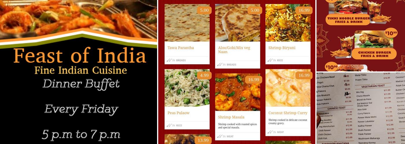 Feast of India Menu