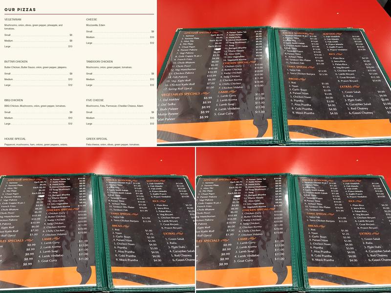 Nav Sweets and Restaurant Menu