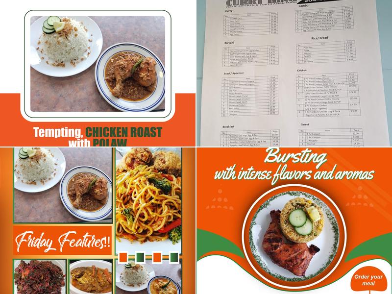 Curry King Menu