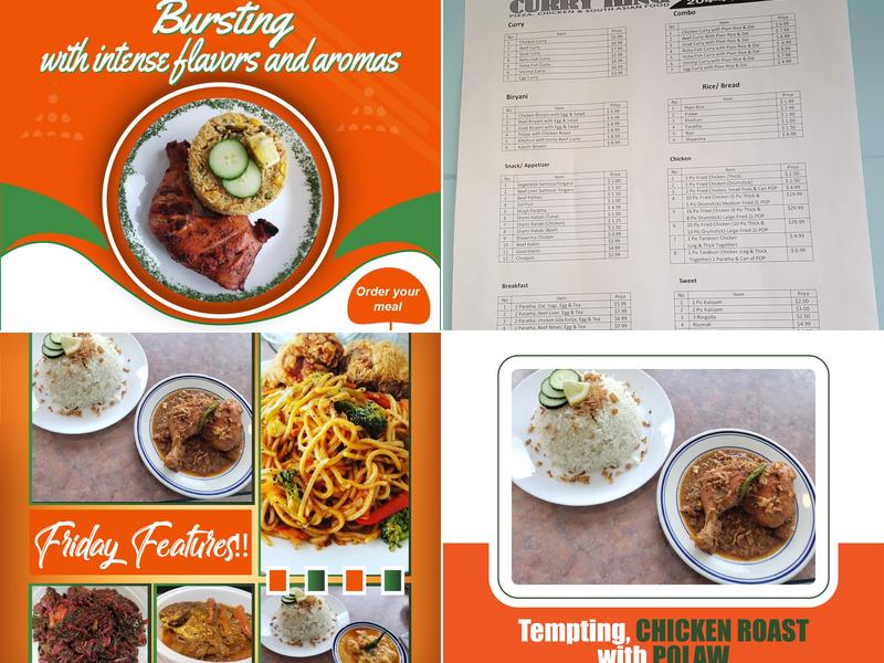 Curry King Menu