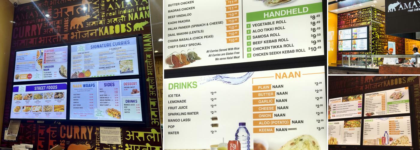 Amaya Express Menu