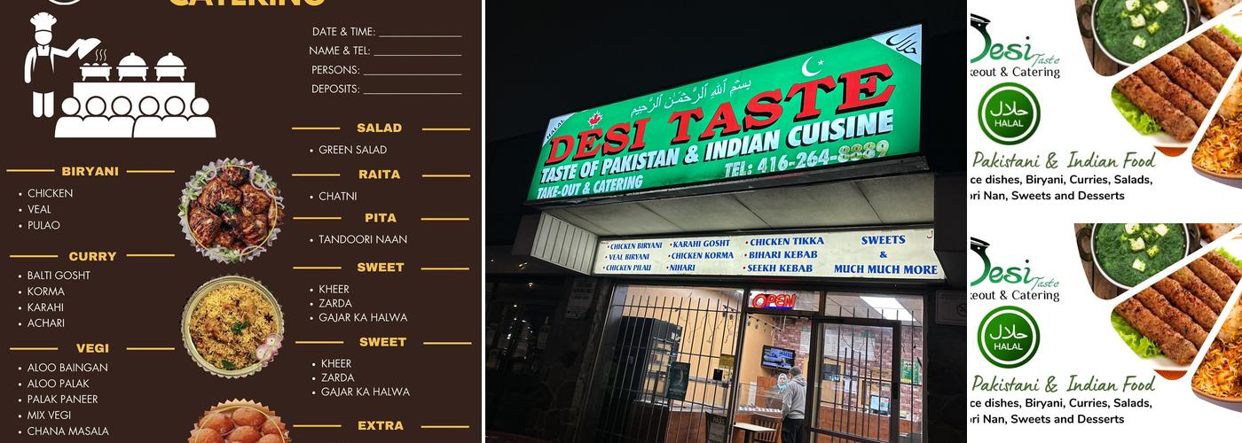 Desi Taste Menu