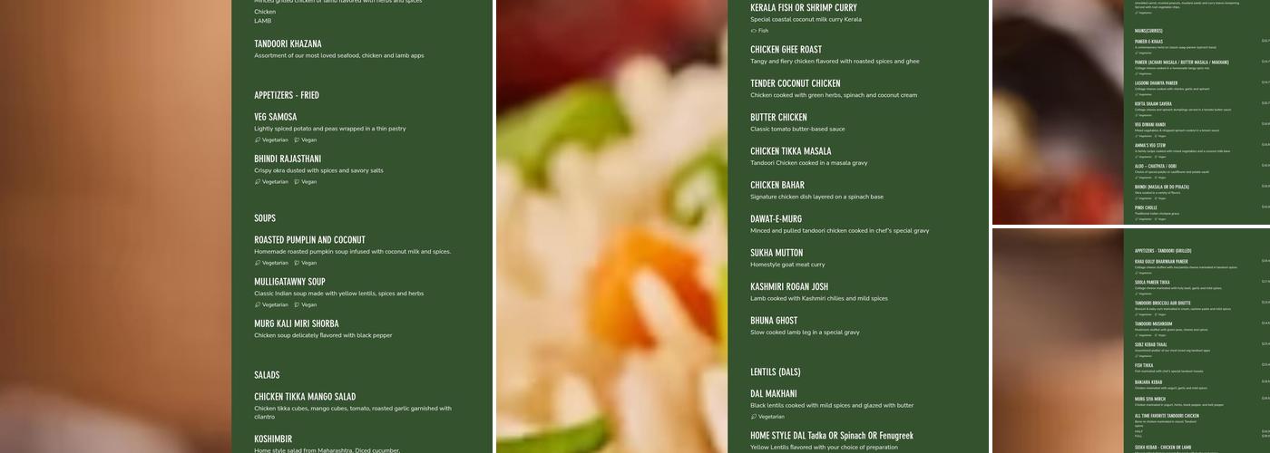 Khau Gully Menu