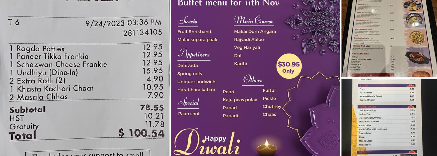 Avsar Restaurant Menu