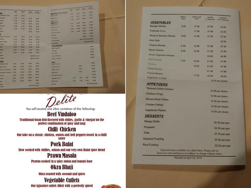 Konkan Delite Menu