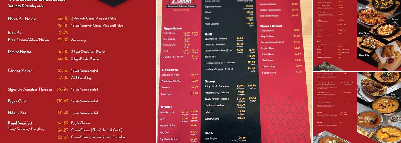 Ziafat Menu