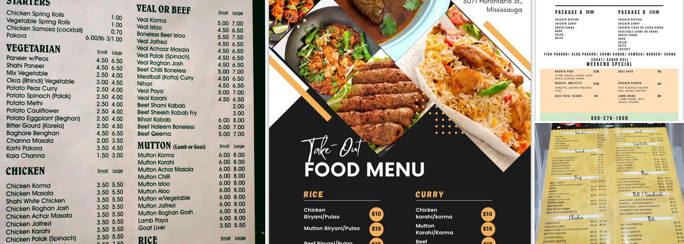 Eastern Foods to Biryani n BBQ house Menu