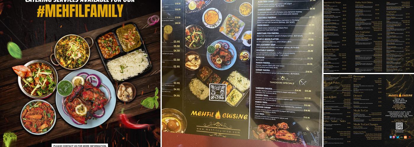 Mehfil Indian Cuisine Menu