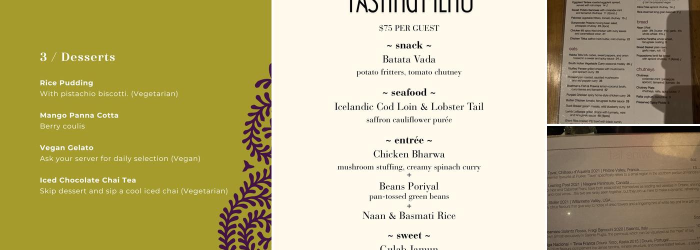 Pukka Menu