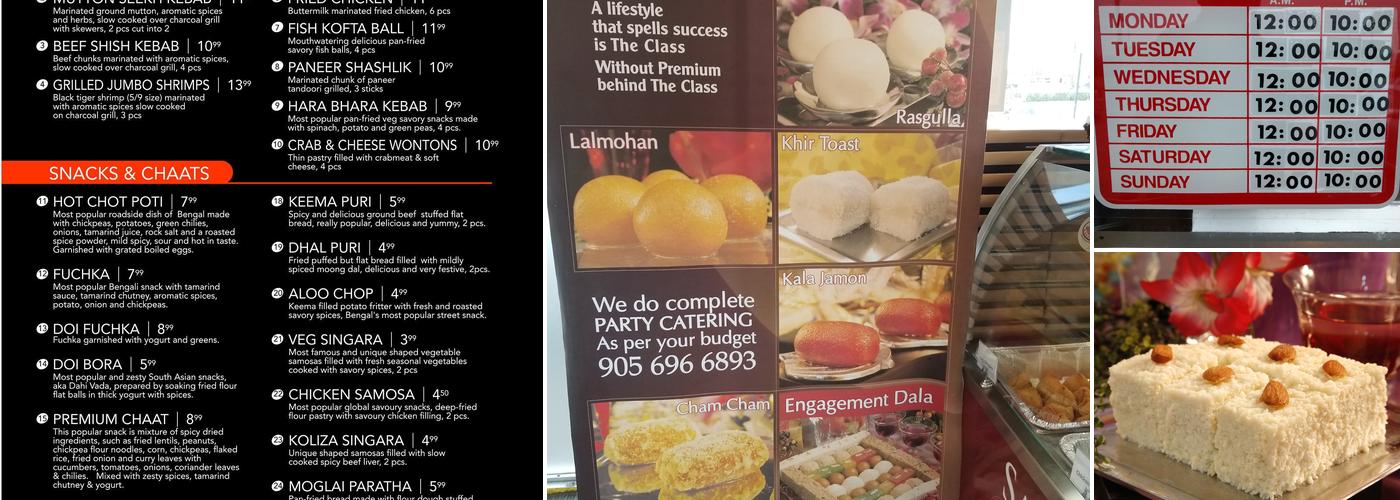 Premium Sweets Menu