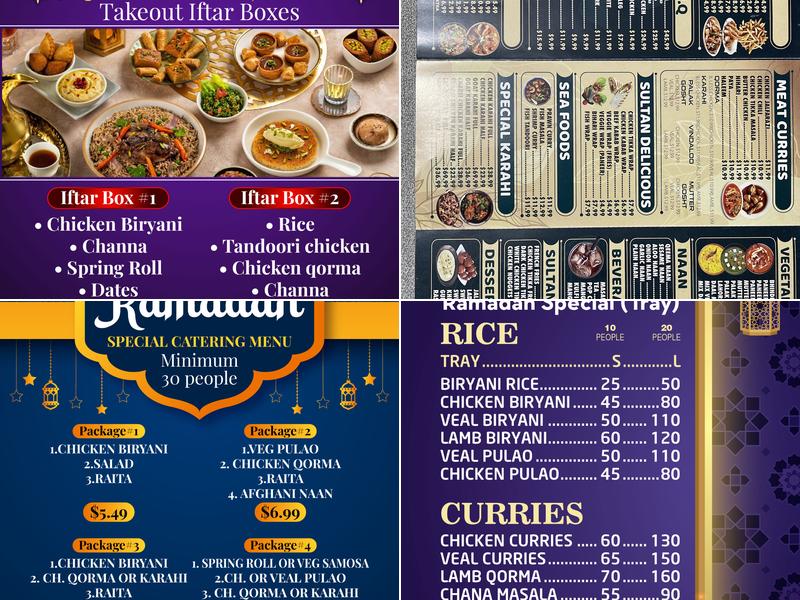 Sultan BBQ & Grill Menu