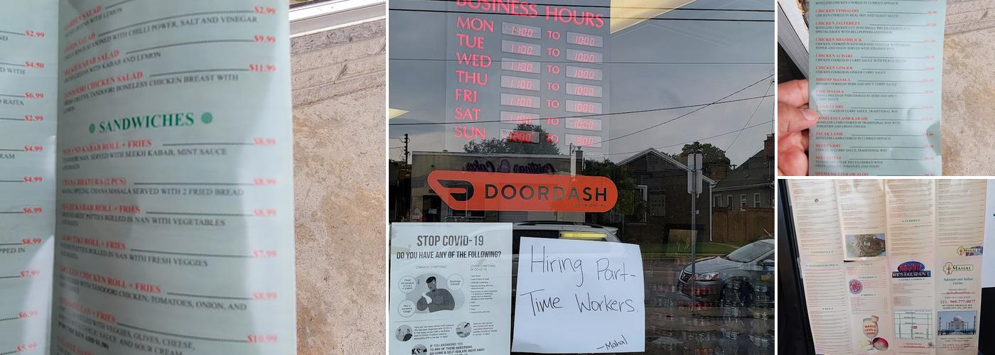 Mahal Restaurant - Pakistan/Indian Food Hamilton Menu