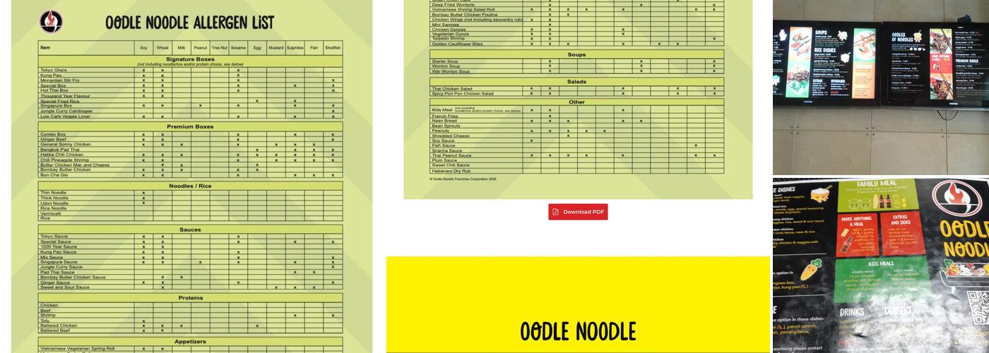 Oodle Noodle Menu