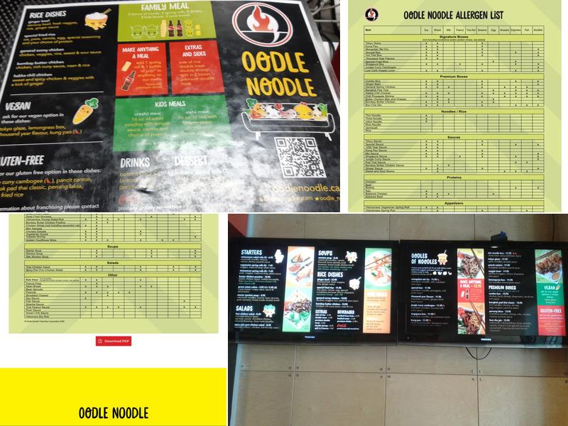 Oodle Noodle Menu